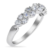 Micaela - Unique Platinum Diamond Engagement Band - Side View - Dana Walden Bridal Jewelry - NYC - Brooklyn