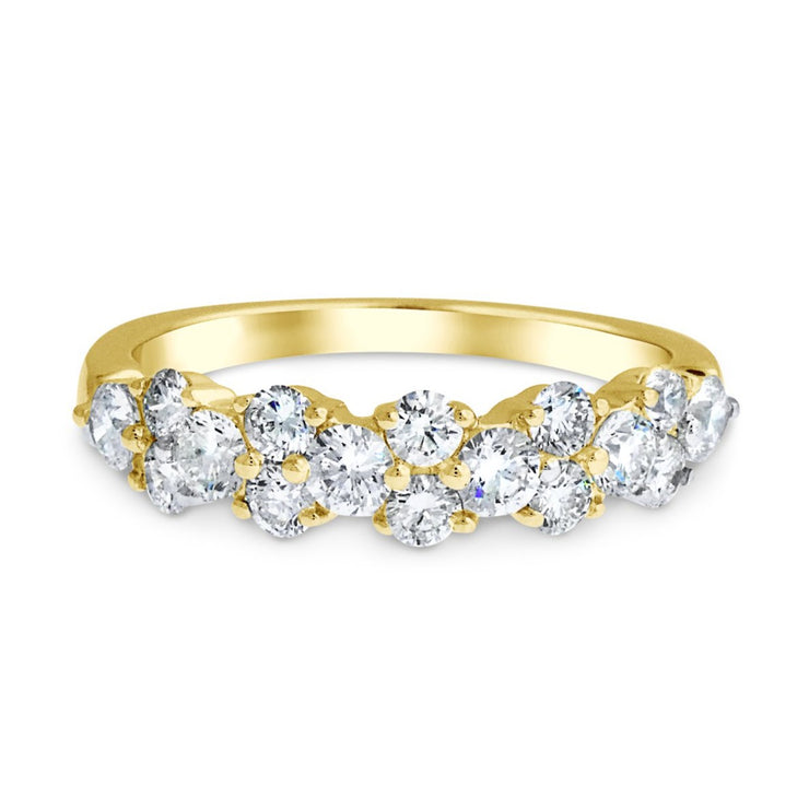 Michael Yellow Gold Diamond Engagement Wedding Band - Eco Friendly - Conflict Free Diamonds - NYC - Dana Walden Bridal Jewelry