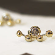 Diamond  stud earrings by Dana Walden Jewelry.