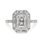 Elena II Art Deco Emerald-Cut Lab Diamond Engagement Ring- DANA WALDEN BRIDAL
