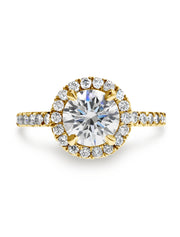 Primrose Seamless Diamond Halo Engagement Ring