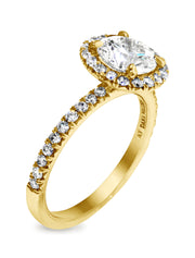 Primrose Seamless Diamond Halo Engagement Ring