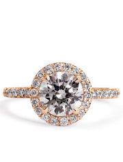 Primrose Seamless Diamond Halo Engagement Ring