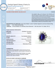LONDON Kate Middleton Princess Diana Blue Sapphire Engagement Ring- DANA WALDEN NYC.