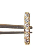 Single stud earring- diamond bar style by DANA WALDEN.