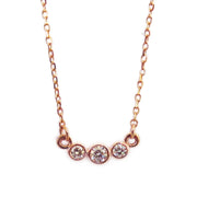 Handmade rose gold and ethical diamond necklace- DANA WALDEN.