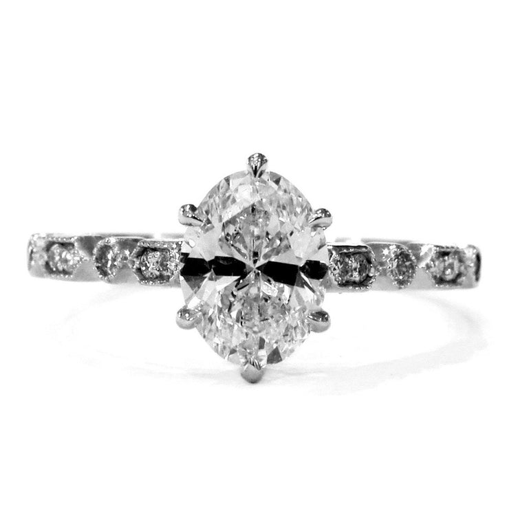 Custom Black Diamond Engagement Ring - Philadelphia Unique Jewelry Des