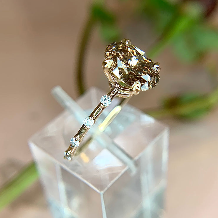 Elsie 1 Carat Champagne Diamond Engagement Ring Elsie 1 Carat Champagne Diamond Engagement Ring