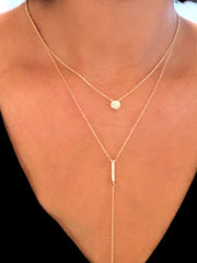 Diamond Lariat Necklace