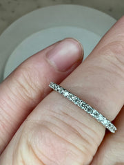 Macy Diamond Half Band In White Gold