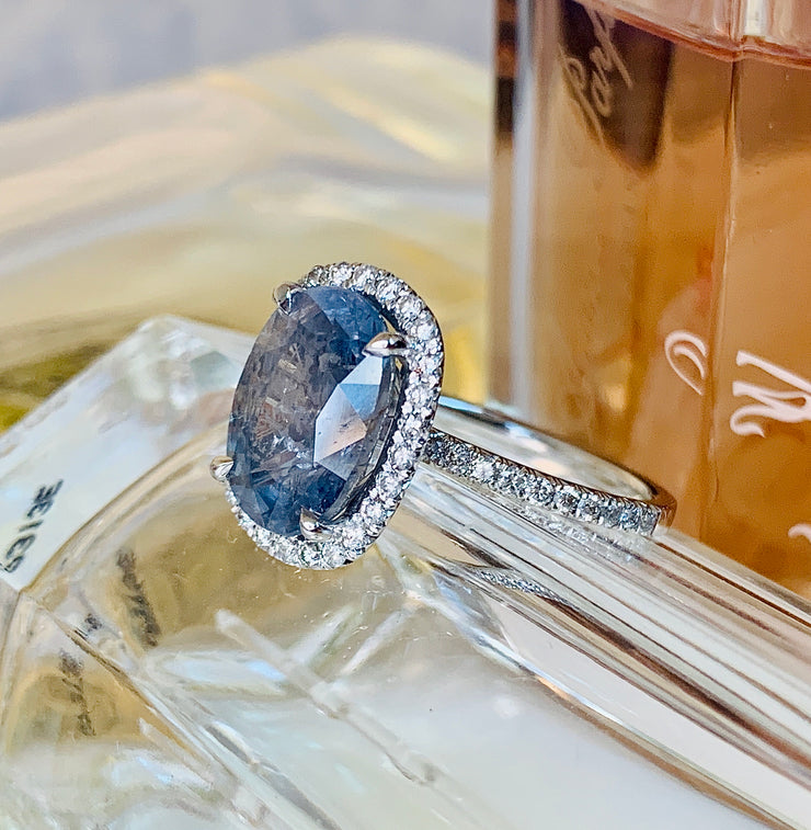 Gray Sapphire Art Deco Ring [pics!]