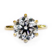 2 carat Lab Diamond Solitaire engagement ring by Dana Walden.
