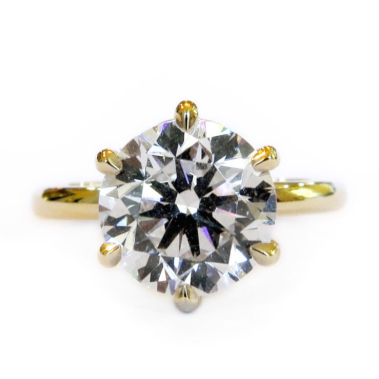 2 carat Lab Diamond Solitaire engagement ring by Dana Walden.