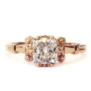 Ethical Edwardian-style engagement ring. Handmade with conflict-free diamonds.