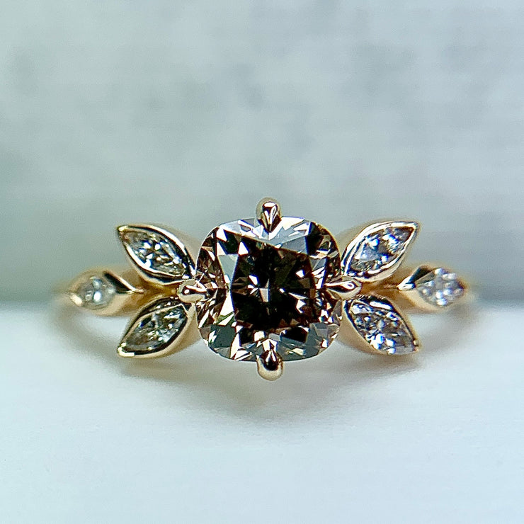 Hattie 1ct Champagne Diamond Engagement Ring