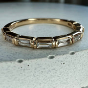 Fontaine Diamond Baguette Yellow Gold Band