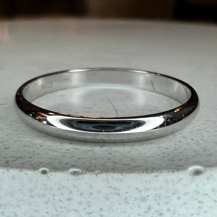 Eldridge Classic 2mm White Gold Wedding Ring