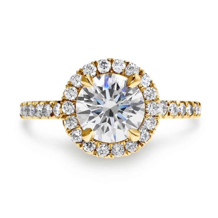 Primrose Seamless Diamond Halo Engagement Ring