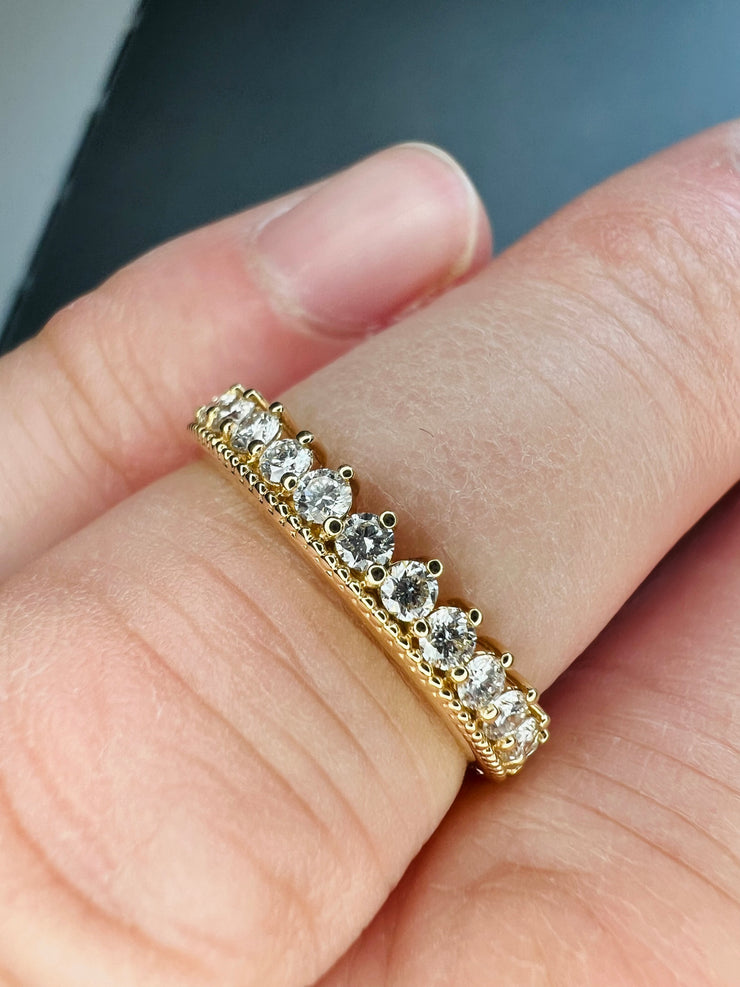 Fllippa Yellow Gold Diamond Ring