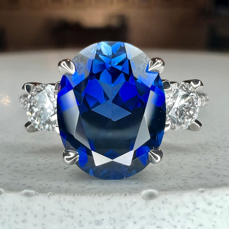 12 carat sapphire diamond ring deals