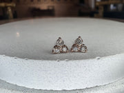 Thérèse Petite Champagne Diamond Cluster Studs Rose Gold