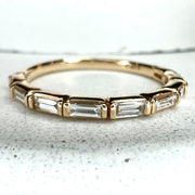 Fontaine Diamond Baguette Yellow Gold Band