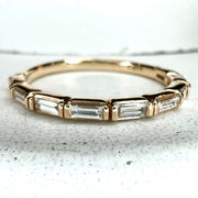 Fontaine Diamond Baguette Yellow Gold Band