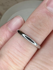Eldridge Classic 2mm White Gold Wedding Ring