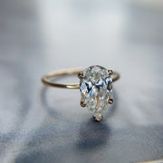 Margot pear-shaped lab diamond solitaire engagement ring- DANA WALDEN BRIDAL