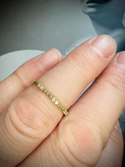 Celestina Yellow Gold and Diamond Ring