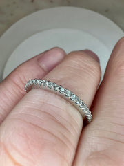 Macy Diamond Half Band In White Gold