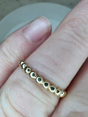 Fosette Spherical Gold Ring