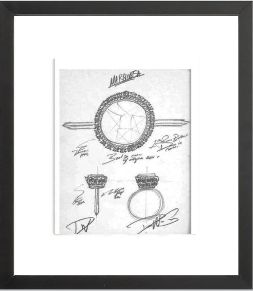 MARQUESA Engagement Ring Sketch
