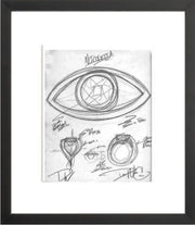 NICOLETTA Engagement Ring Sketch (Framed Print)
